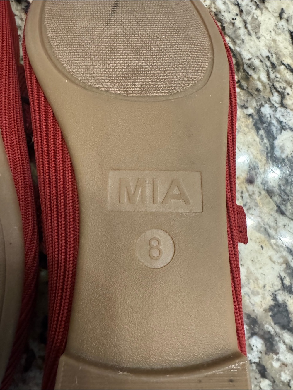 MIA Women's Red Mary Jane Flats - Picture 5 of 5